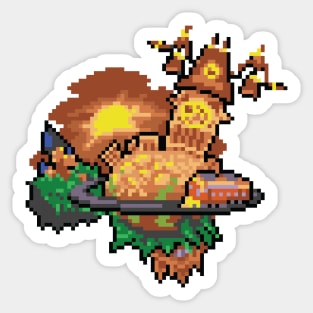 Twilight Town Pixel Art Sticker